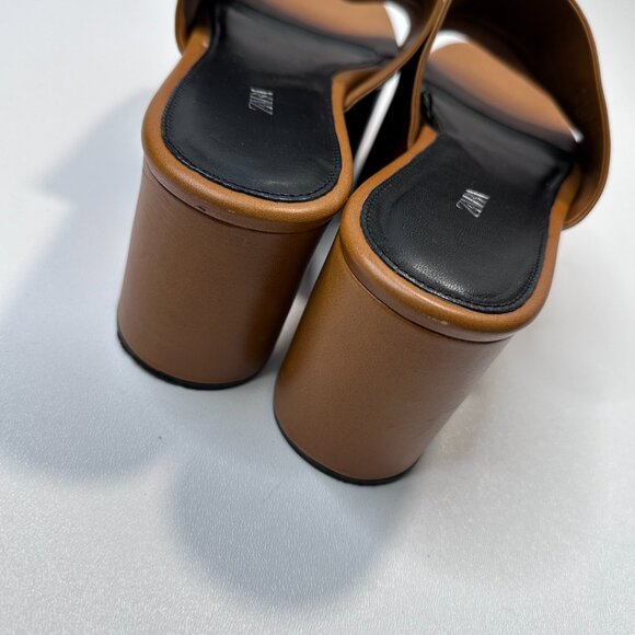 Zara Chunky High Heeled Platform Sandals - Picture 5 of 13